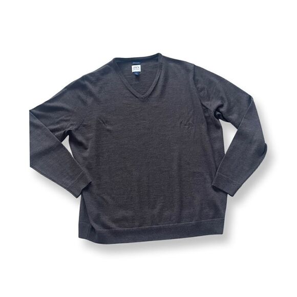JWN Men’s Classic V Neck Long Sleeve Sweater Gray Sz XXLarge - Picture 1 of 8